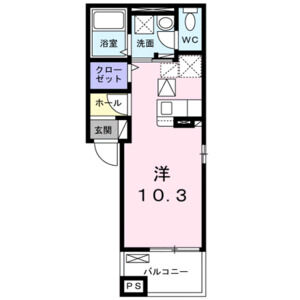 ワンルーム 間取り図
