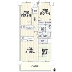 3LDK 間取り図