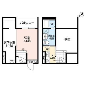 ワンルーム 間取り図