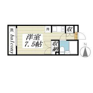 ワンルーム 間取り図