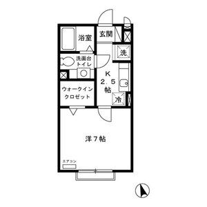 1K 間取り図
