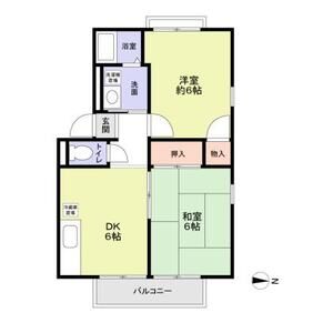 2DK 間取り図