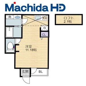ワンルーム 間取り図