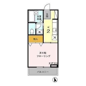 1K 間取り図