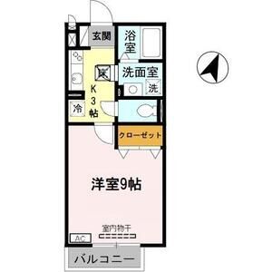 1K 間取り図