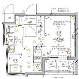 ワンルーム 間取り図