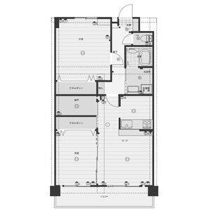 2LDK 間取り図