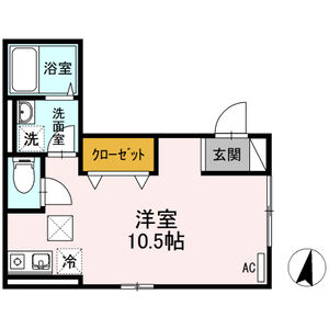 ワンルーム 間取り図