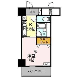 1K 間取り図