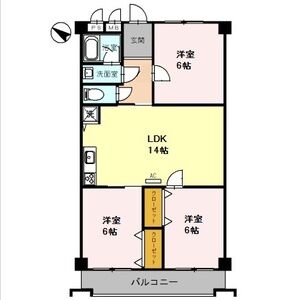 3LDK 間取り図