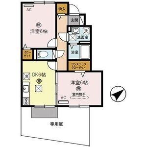 2DK 間取り図