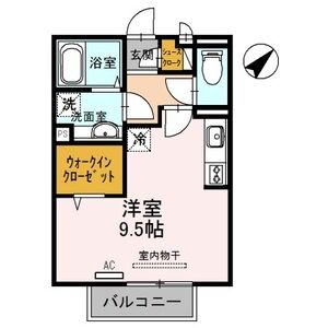 ワンルーム 間取り図