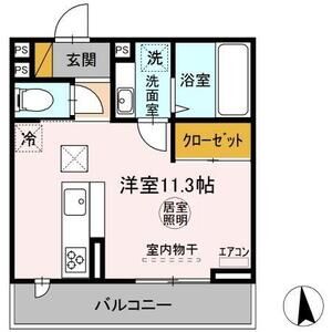 ワンルーム 間取り図