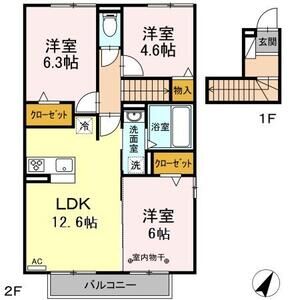 3LDK 間取り図