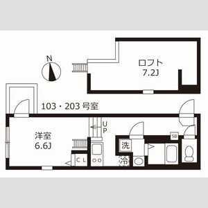 ワンルーム 間取り図