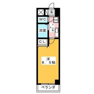 1K 間取り図
