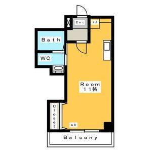 ワンルーム 間取り図