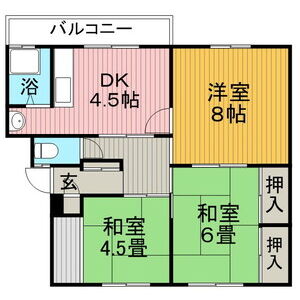 3DK 間取り図