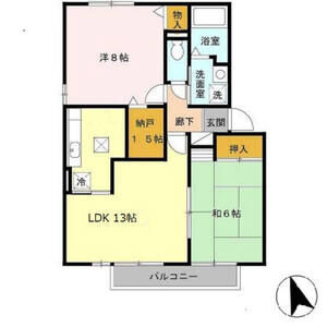 2LDK 間取り図