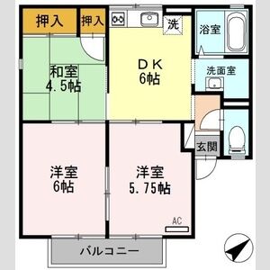 3DK 間取り図