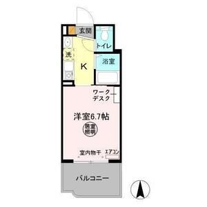 1K 間取り図