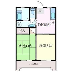 2DK 間取り図