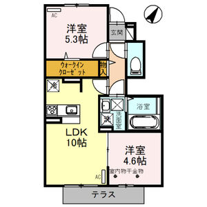 2LDK 間取り図