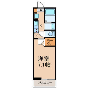 1K 間取り図