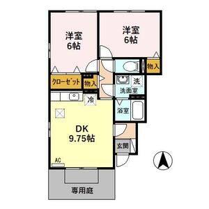 2DK 間取り図