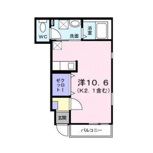 ワンルーム 間取り図