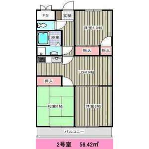 3DK 間取り図
