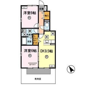 2DK 間取り図