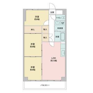 3LDK 間取り図