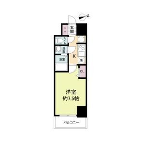 1K 間取り図