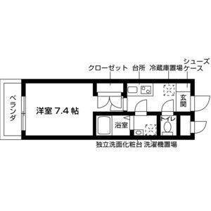 1K 間取り図