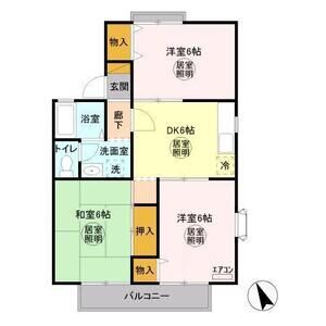 3DK 間取り図