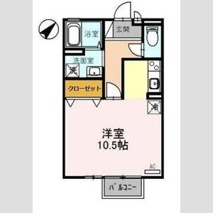 ワンルーム 間取り図