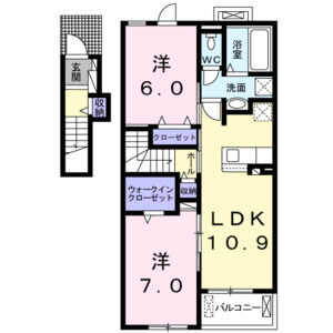 2LDK 間取り図