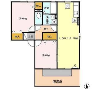 2LDK 間取り図