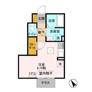 ワンルーム 間取り図