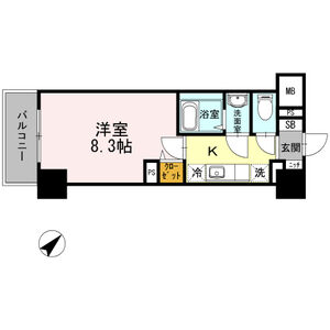 1K 間取り図
