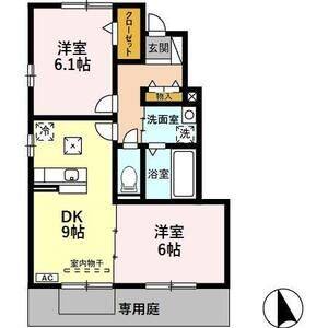 2DK 間取り図