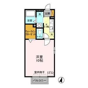 1K 間取り図