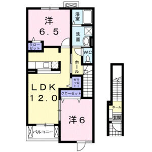 2LDK 間取り図