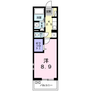 1K 間取り図
