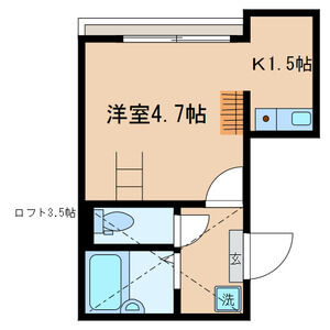 1K 間取り図