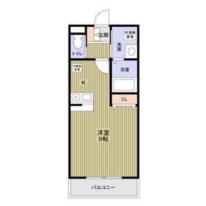 ワンルーム 間取り図