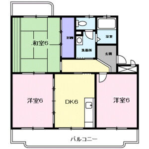 3DK 間取り図