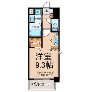 ワンルーム 間取り図