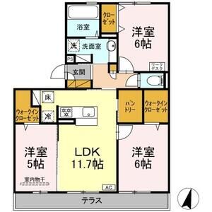 3LDK 間取り図